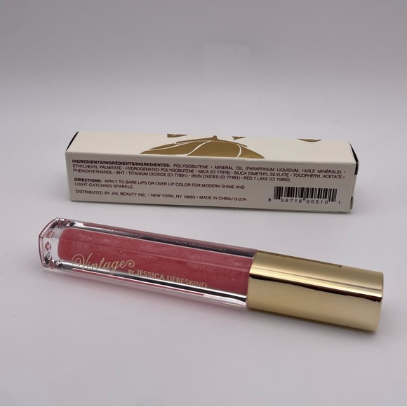 VINTAGE By Jessica Liebeskin Sparkling Lipgloss in “Pink Sequin” (Brand New!) ✨ - Picture 5 of 8
